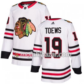 Dresovi Chicago Blackhawks Jonathan Toews 19 Adidas 2017-2018 Bijela Authentic - Muške